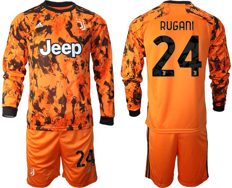 Men 2020-2021 club Juventus away long sleeves #24 orange Soccer Jerseys->juventus jersey->Soccer Club Jersey